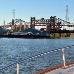 A draw, two lift bridges, and the I-90 Chicago Toll Bridge