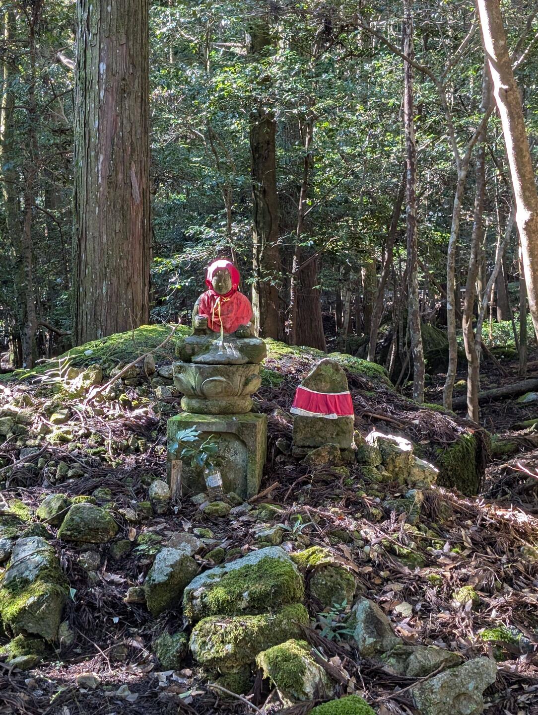 Jizo in forest