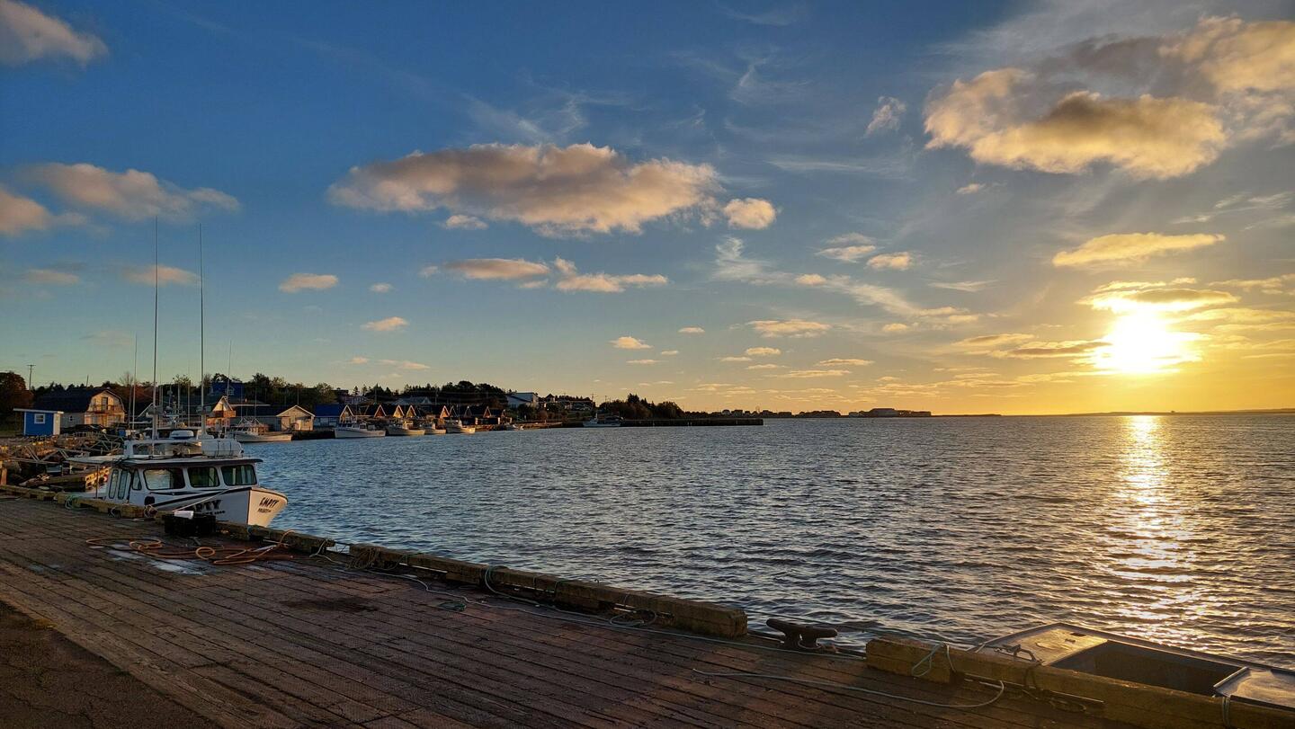 Der kleine Hafen von North Rustico