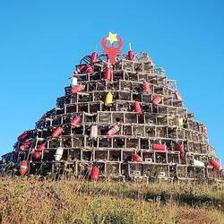 Weihnachten naht = Lobster Tap Christmas Tree 🎄in der Souris Marina