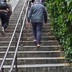 The start of the steps