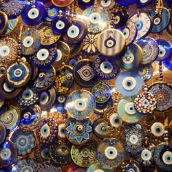 Everywhere Evil Eye icons - their purpose to ward off misfortune