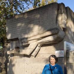 Oscar Wilde's grave.