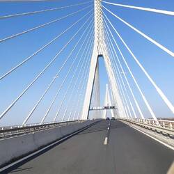 Grenzbrücke zwischen Spananien und Portgal