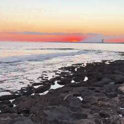 Video of the sunset and beach
