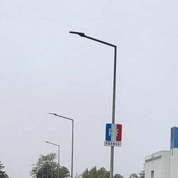 Im Nebel über die Palmrainbrücke nach Frankreich
