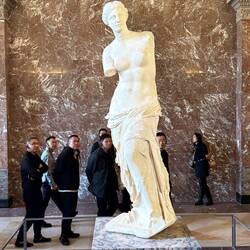 Venus de Milo. Also dates from second century BC, actually is made up of 2 pieces
