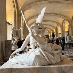Psyche Revived by Cupid's Kiss by Antonio Canova carved in late 1700s