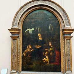 Virgin of the Rocks by Leonardo Da Vinci painted in the 1480s