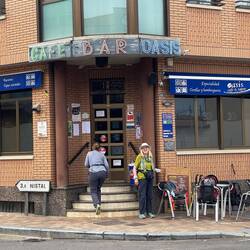 Look who I ran into a few km before Astorga! Catherine the Great!