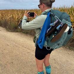 Spying the Astorga Cathedral in the distance.