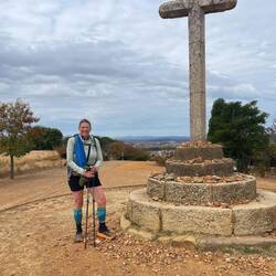 Astorga in the background, still about 4 km away.