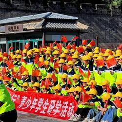 Look how organized, well-mannered and coordinated these school kids are!