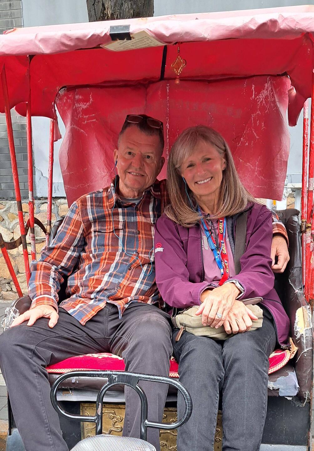 Rickshaws are not spacious transport. :)