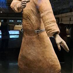 It's believed this man was carrying a long bow.