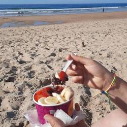 Açaí bowl na praia...