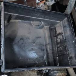 Checking air filter after the deep crossing.