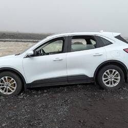 That's an abandoned rental car that tried to breathe water and hydro locked. Dead.