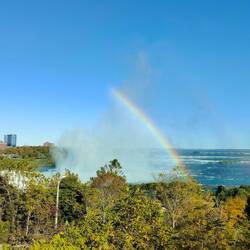 In Niagra gab es nur einen halben Regenbogen