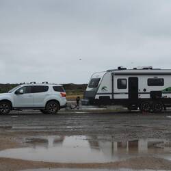 Cocklebiddy - our stop for the night - pretty wet