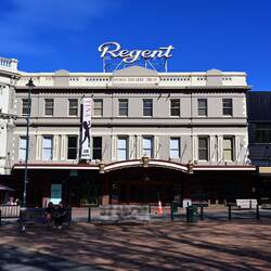 The stylish Regent Theatre, conveniently between two pubs