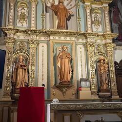 Inside the small church at the Camino office. I wish I could have attended mass there