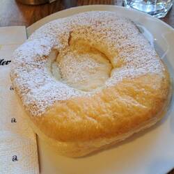 Donut with apple