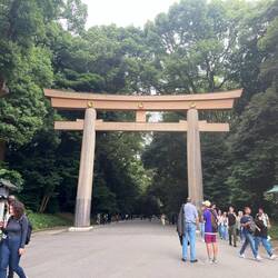 A number of gates pace the spiritual journey towards the shrine.
