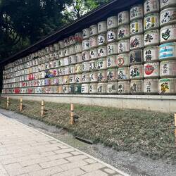 Barrels of Sake as Spiritual Tribute