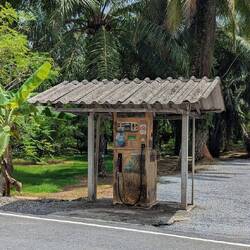 Tankstelle in einem kleinen Dorf