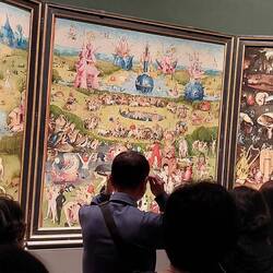 This is The Garden of Earthly Delights by Hieronymus Bosch. I took it before they told me I couldn't
