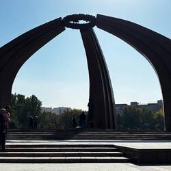 Yurt-shaped Victory Memorial