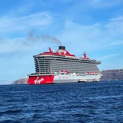 One of huge ships
