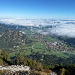 Pfronten vom Breitenberg aus gesehen