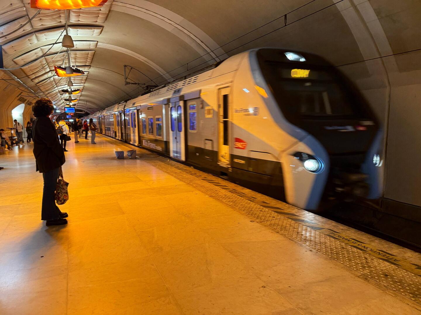 Paris subway, our lift to Gard de Nord