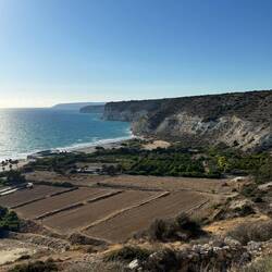 The cliffs were stunning here
