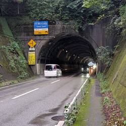 The worst thing today, tunnel on a busy road with narrow footpath
