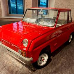 Das Nette Museum zeigt Ostblock Fahrzeuge (SMZ S-3D gebaut 1970 -1997 Motorradtechnik mit 10PS)