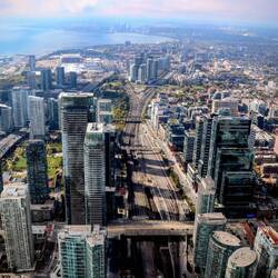 The city seen from the CN Tower.