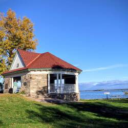 Old picnic house in Thousand Islands National Park.
