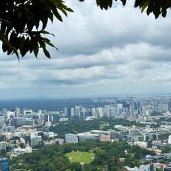Malaysische Stadt in der Ferne