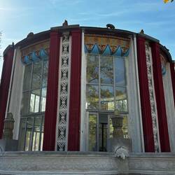 The pavilion that sold lemonade and has a bomb shelter underneath it
