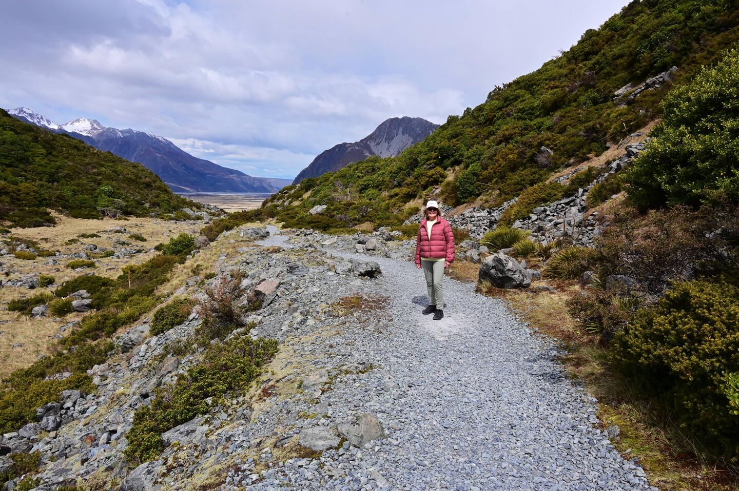 Intrepid walker, in the sun, rain and wind, all at once