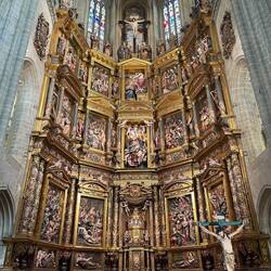 16th C altar by Gaspar Becerra, Spain's Michelangelo.
