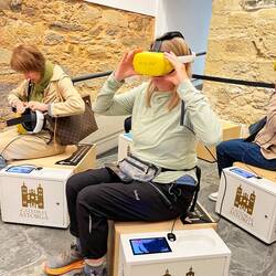 Super cool VR experience at the cathedral showing the history of Astorga.