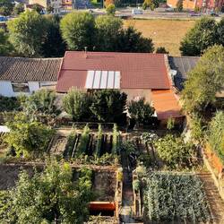 Lovely garden plots below the old city walls in Astorga.