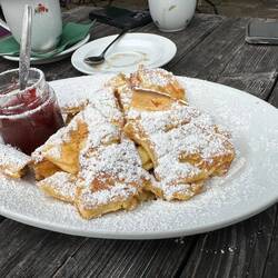 Kaiserschmarren with raspberry jam