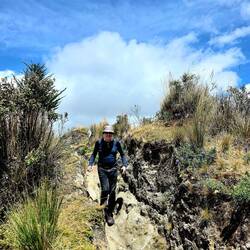 Wandern am Kraterrand