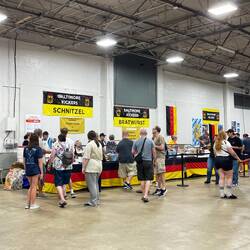 One of the food stands