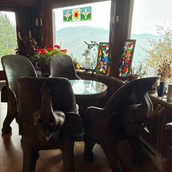 Thailändische Holzschnitzereien